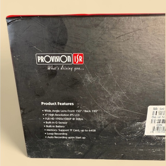 New Provision ISR Dual Channel Full HD Car DVR 1080p Loop Recording - Picture 4 of 5